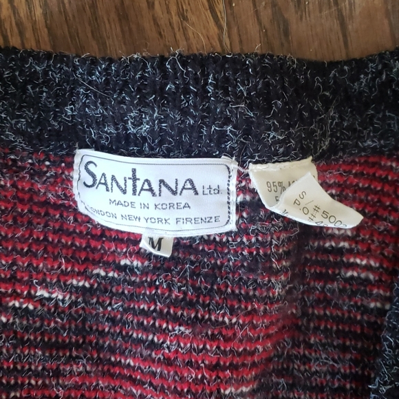 Vtg 80's Santana abstract sweater - Picture 2 of 5